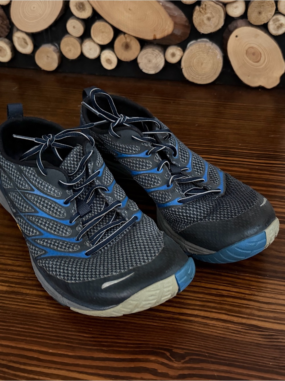 Merrell Men's Black and Blue Athletic Running Shoes